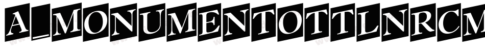 a_MonumentoTtlNrCmSw Bold字体转换